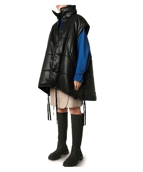 LE CIEL BLEU（ルシェルブルー） コート 36 ブラック レディース