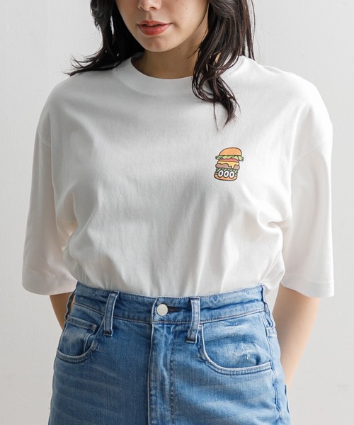 tシャツ Gimo Hamburger SS Tee レディース メンズ