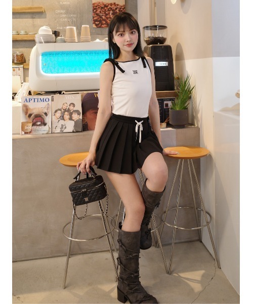 ☆未開封 ダーリッチ DRCHプリーツミニスカート ブラック ☆ ダーリッチ Darich DRCHプリーツミニスカート （ブラック） -靴