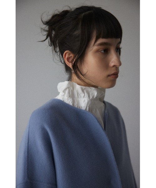 「BLACK BY MOUSSY」 ノーカラーコート 1 ライトベージュ レディース_画像5