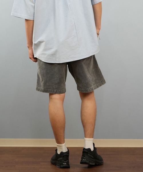 パンツ SOL Sweat Cargo Shorts (Dark Gray) セール】【SWAGVIBE】Faded Gradation Sweat Shorts（スウェットパンツ