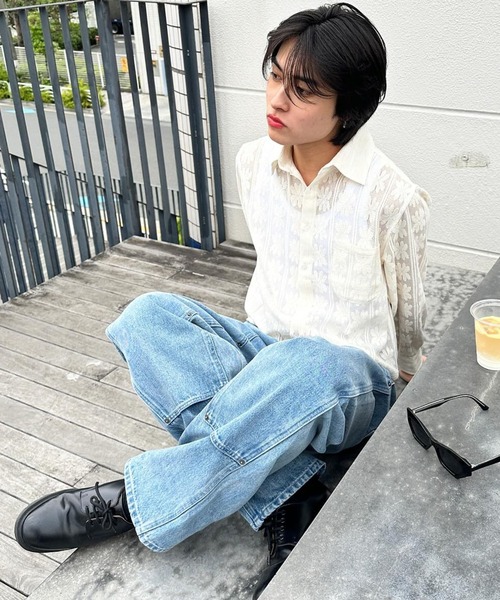 FREE MAX ジーンズ FREE MAX×Hyoma Double Knee Denim Pants