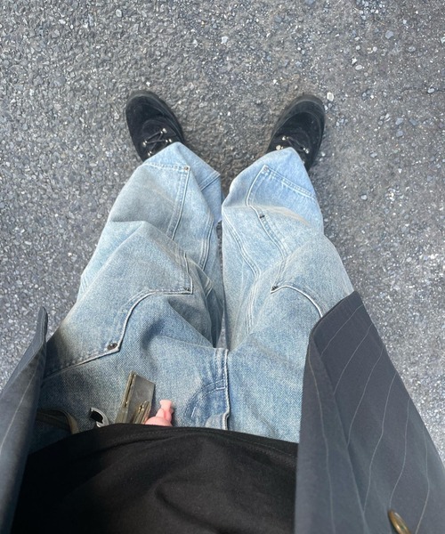 FREE MAX ジーンズ FREE MAX×Hyoma Double Knee Denim Pants