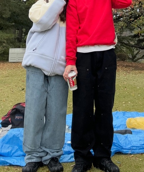 FREE MAX ジーンズ FREE MAX×Hyoma Double Knee Denim Pants