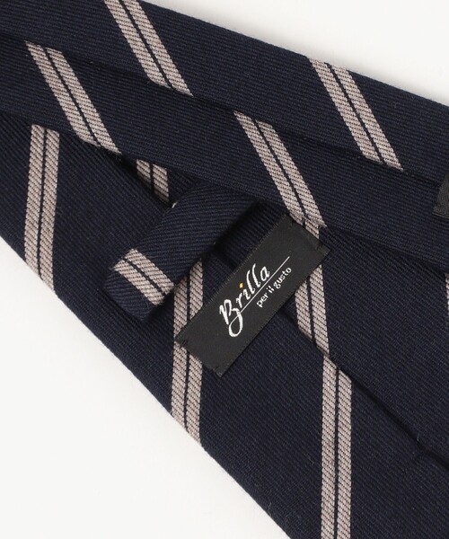 Brilla per il gusto シルク ドットストライプ ネクタイ Brilla per il gusto（ブリッラ ペル イル グスト）シルク ドット