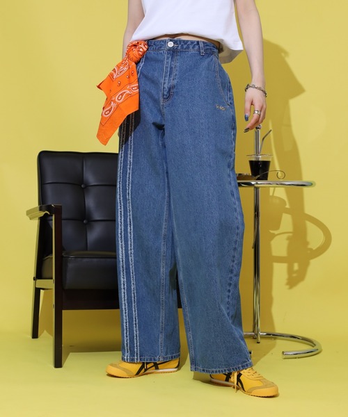 Drawer ワイドデニム NERDY ワイドパンツ ジーンズ NYローカットデニムパンツ メンズ