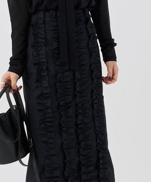 新品タグ付き HARDY NOIR タフタウエストリブスカート 予約