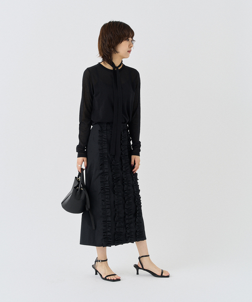 HARDY NOIR（アルディーノアール） スカート タフタフリルタイト