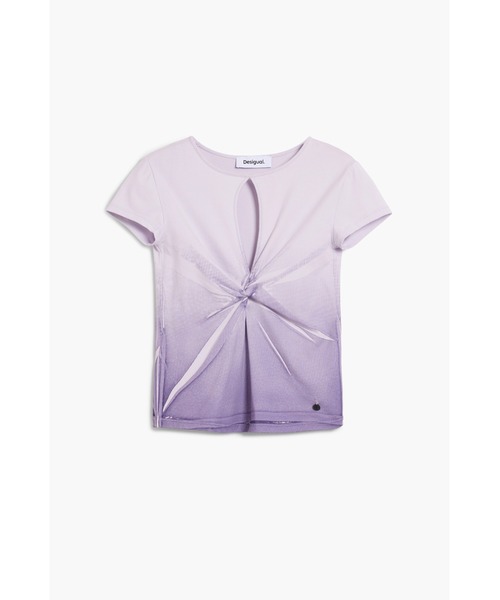 tシャツ ショートスリーブスリットTシャツ レディース