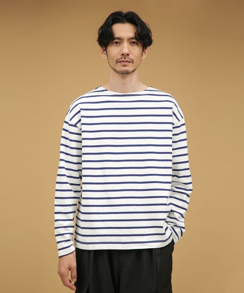 「NANO universe」 長袖Tシャツ S ホワイト メンズ