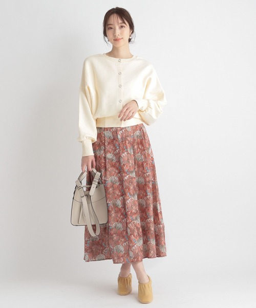「Andemiu」 ロングスカート MEDIUM ベージュ レディース