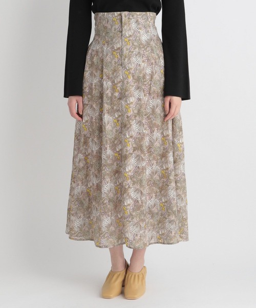 「Andemiu」 ロングスカート MEDIUM ベージュ レディース