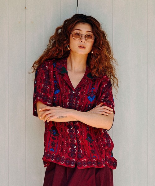 ブラウス シャツ (HLAADA for ROSEBUD)EMBROIDERED SHIRT レディース HLAADA for ROSEBUD)EMBROIDERED SHIRT（シャツ/ブラウス