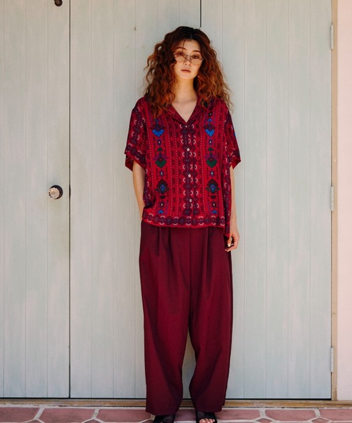 ブラウス シャツ (HLAADA for ROSEBUD)EMBROIDERED SHIRT レディース HLAADA for ROSEBUD)EMBROIDERED SHIRT（シャツ/ブラウス