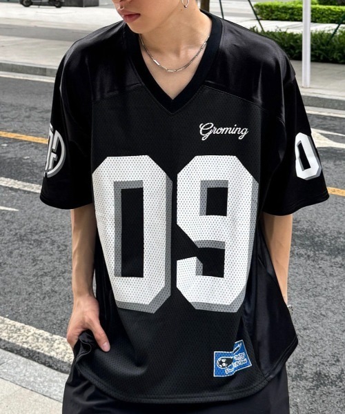 【24SS NEW】Off-White_men / ラベルパッチ メッシュ Tシャツ 24SS NEW】Off-White_men / ラベルパッチ メッシュ Tシャツ