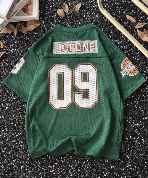 ナンバリング フットボールシャツ FreeZone tシャツ ナンバリングメッシュフットボールTシャツ