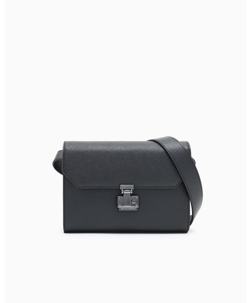 即納 EMPORIO ARMANI ダークネイビー系 メッセンジャーバッグ Buckle NY Casual Messenger Bag【Online Limited】 | Manhattan