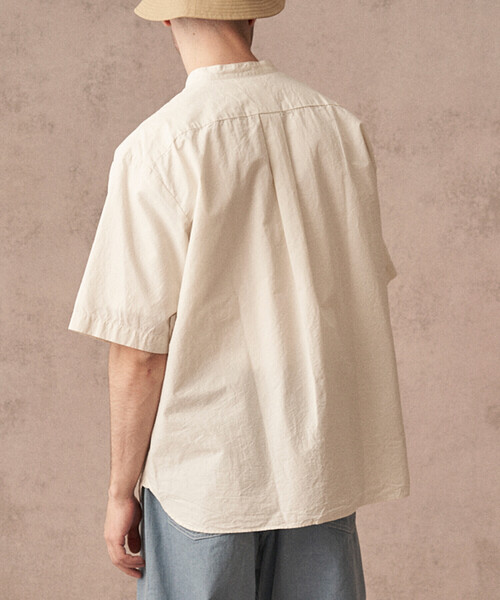Danton 「DANTON」 半袖シャツ 44 サックスブルー メンズ