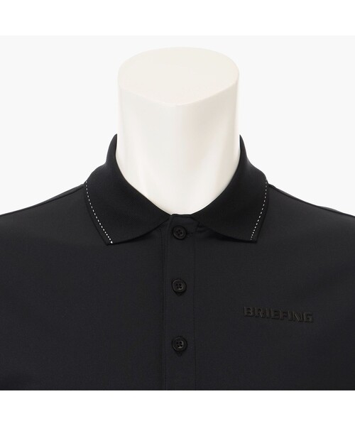 BRIEFING ポロシャツ M ブラック/ホワイト BRIEFING ポロシャツ 「BRIEFING GOLF/ブリーフィングゴルフ