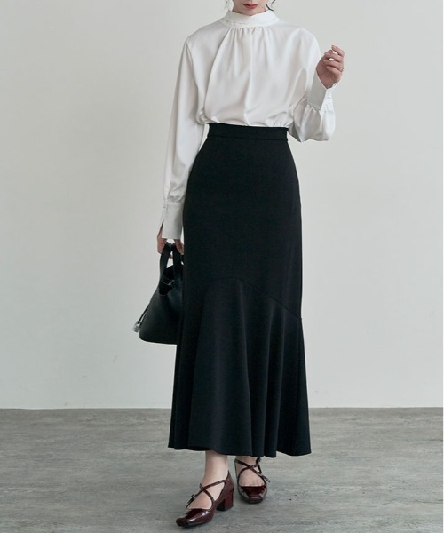 「kirakiraShop」 「maviru」長袖ブラウス X-LARGE オフホワイト レディース