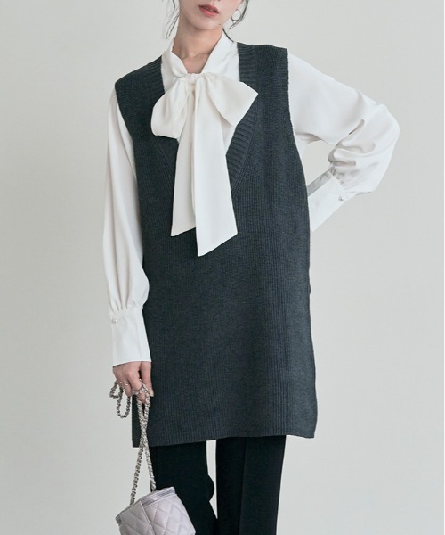「kirakiraShop」 「maviru」長袖ブラウス X-LARGE オフホワイト レディース
