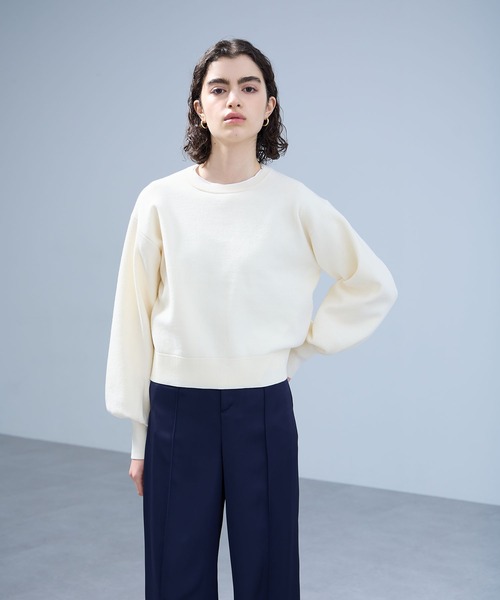 「N.O.R.C」 長袖ニット フリー レッド レディース_画像3