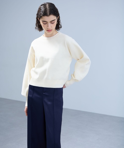 「N.O.R.C」 長袖ニット フリー レッド レディース_画像4