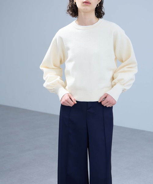 「N.O.R.C」 長袖ニット フリー レッド レディース_画像7