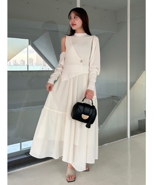 FRAY I.D（フレイ・アイディー） ドッキングワンピース 1 ピンク