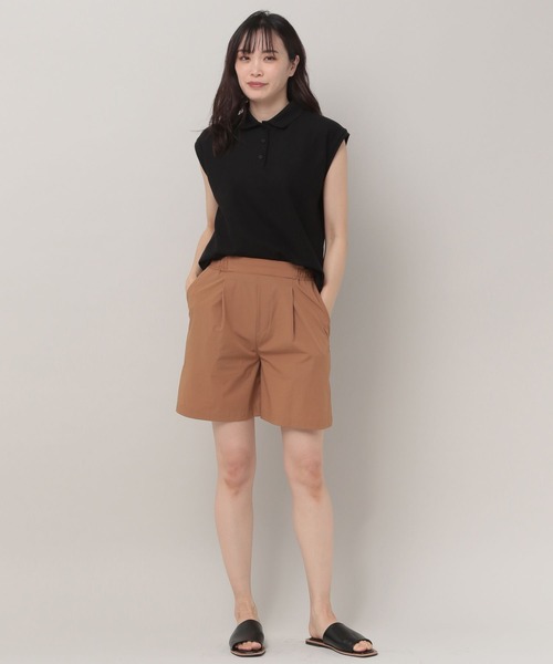 「Elura」 半袖ポロシャツ MEDIUM ネイビー レディース_画像3