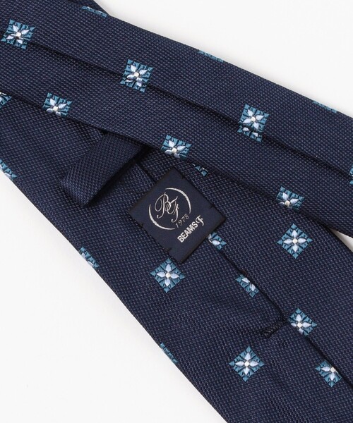 BEAMS F（ビームスF） ネクタイ シルク 小紋柄 ジャカード ネクタイ