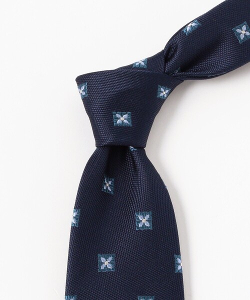 BEAMS F（ビームスF） ネクタイ シルク 小紋柄 ジャカード ネクタイ
