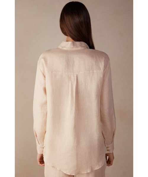 「Intimissimi」 長袖シャツ L スカイブルー レディース_画像9