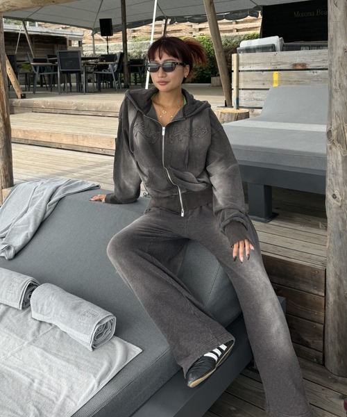 ROXY（ロキシー） ワイドパンツ スウェットパンツ ジャージ 「ZOZO限定
