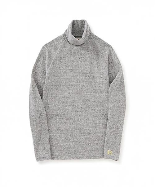 ストレッチフライス　タートルネックロングスリーブ　チャコール　Sサイズ新品未使用 HOLLYWOOD RANCH MARKET（HOLLYWOOD RANCH MARKET） tシャツ