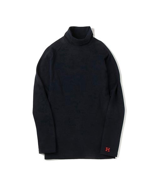 ストレッチフライス　タートルネックロングスリーブ　チャコール　Sサイズ新品未使用 HOLLYWOOD RANCH MARKET（HOLLYWOOD RANCH MARKET） tシャツ