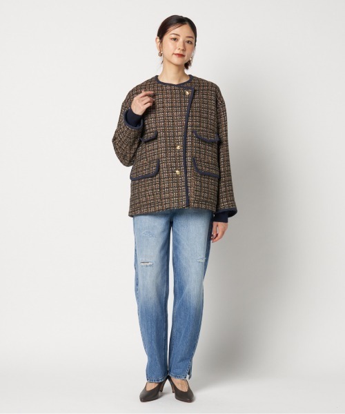 レディース 古着 70s- 獅子柄×蚊絣柄 リバーシブル 中綿 パデッド