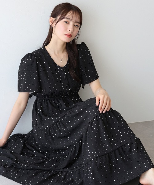 「BLUEEAST」 半袖ワンピース MEDIUM ブルーグレー レディース_画像3