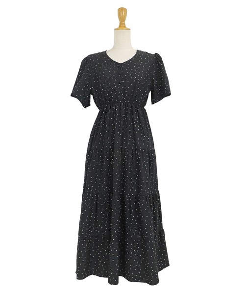 「BLUEEAST」 半袖ワンピース MEDIUM ブルーグレー レディース_画像8