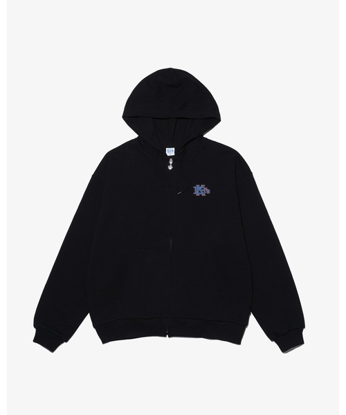 KEBOZ LINING SWEAT FULL ZIP HOODIE Sサイズ KEBOZ（ケボズ） パーカー EFG WAFFLE LINING SWEAT FULL ZIP HOODIE