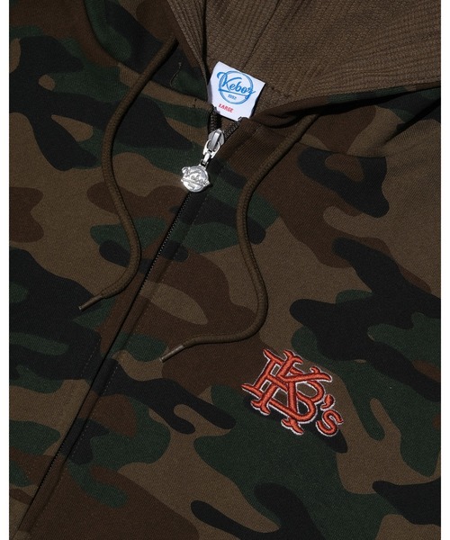 KEBOZ LINING SWEAT FULL ZIP HOODIE Sサイズ KEBOZ（ケボズ） パーカー EFG WAFFLE LINING SWEAT FULL ZIP HOODIE