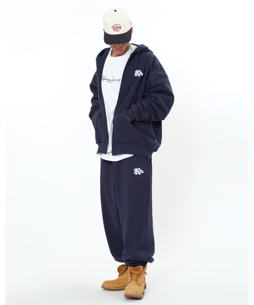 KEBOZ（ケボズ） パーカー EFG WAFFLE LINING SWEAT FULL ZIP HOODIE