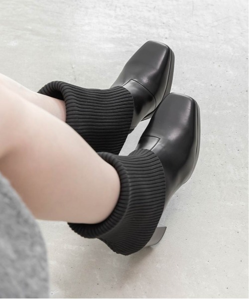 RANDA（ランダ） ブーツ 2WAY ニットカバーショートブーツ レディース