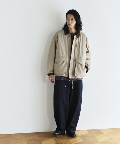 ベージュ コットン ジャケット コーデュロイ襟 FREAK'S STORE（フリークスストア） ブルゾン アウター 襟コーデュロイ