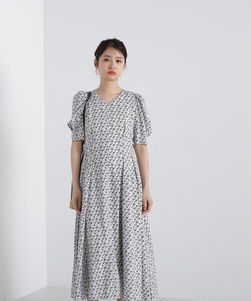 「N.（N. Natural Beauty Basic）」 半袖ワンピース MEDIUM ホワイト系その他 レディース_画像4