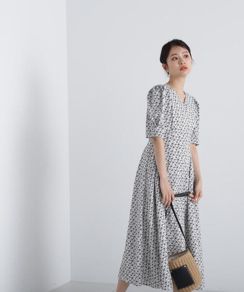 「N.（N. Natural Beauty Basic）」 半袖ワンピース MEDIUM ホワイト系その他 レディース_画像5