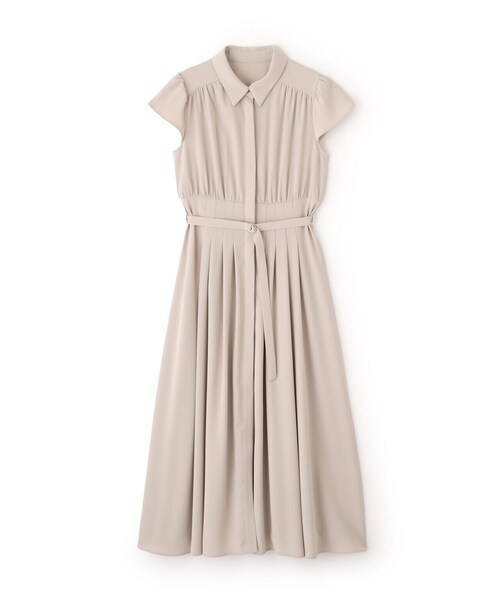 「NATURAL BEAUTY BASIC」 半袖ワンピース MEDIUM ネイビー レディース_画像2