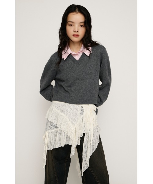 SLY（スライ） スカート WRAP LACE SKIRT BELT ラップ レーススカート