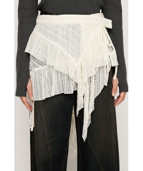 SLY（スライ） スカート WRAP LACE SKIRT BELT ラップ レーススカート
