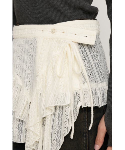 SLY（スライ） スカート WRAP LACE SKIRT BELT ラップ レーススカート